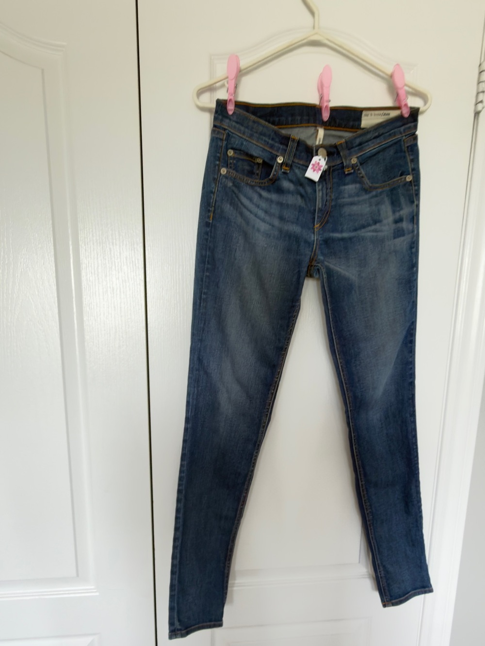 rag & bone Medium Wash Skinny Jeans